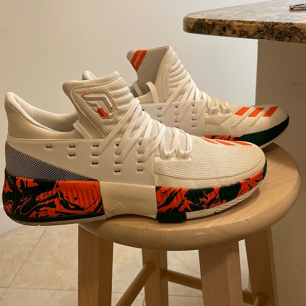 Adidas Dame 3 Lillard 3 Miami Hurricane PE